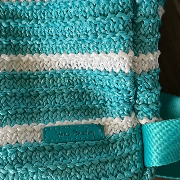 Vera Bradley Antilles Aquatic Straw Drawstring Small Backpack Bundle - Picture 15 of 16